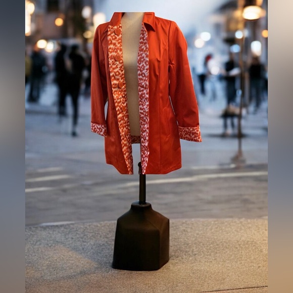 VTG.NWT ~ DENNIS BASSO Chic Satin Long Jacket Topper size XS-SM - Picture 12 of 14